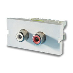 Legrand - Ortronics OR-60900314 Series II Two RCA/Phono Jacks, Package of 10