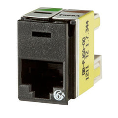 Legrand - Ortronics OR-PJ6A Clarity Cat6a Panel Jack,T568A/B, 8 Pos, 180 Degree