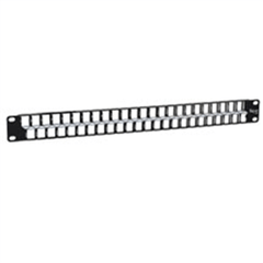 ICC IC107BP481 Flush Mount High Density Blank Patch Panel - 48 Port / 1 RMS