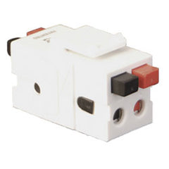 ICC IC107DSBWH Front/Rear Dual Speaker Spring Button Module