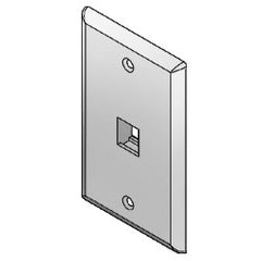 ICC IC107F1CIV 1-Port 1-Gang Flat Faceplate (Package of 25)