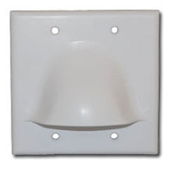 ICC IC640BDSWH 2-Gang Bulk Nose Faceplate