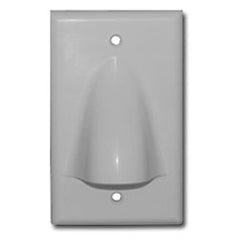 ICC IC640BSSWH 1-Gang Bulk Nose Faceplate