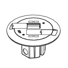 Legrand - Wiremold 861AMDTCBS Raised Floor/Wood Floor Box Assembly