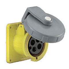 Hubbell HBL320R4W Watertight IEC Pin and Sleeve Receptacle, 2P3W, 20A 125V