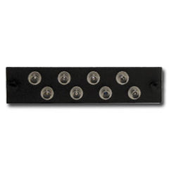 ICC ICFOPT28BK 8-Simplex Ceramic Sleeve ST Fiber Optic Adapter Panel