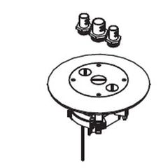 Legrand - Wiremold 897CFFTC Single or Dual-Service Floor Box Cover