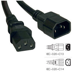 Tripp Lite P005 Heavy-Duty 14AWG Power cord (IEC-320-C13 to IEC-320-C14)