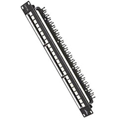 Allen Tel AT10GPNL-AGL-24 24 Port Category 6A 10Gb Angled Patch Panel