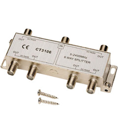 Allen Tel CT3106 2.4 GHz 6-Way Splitter