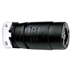 Hubbell HBL21414B 3-Pole 4-Wire Locking Connector