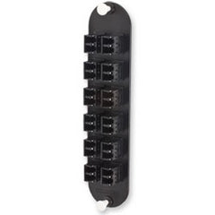 Corning CCH-CP24-D3 Closet Connector Housing (CCH) Panel, LC adapters, Duplex, 24 F, 50 µm multimode (OM2)