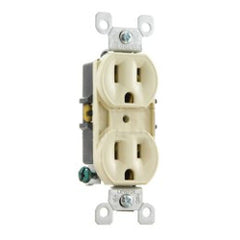 Leviton 5248-ICP 8-Hole Quickwire Push-In 15Amp 125V Grounding, Ivory (Package of 10)