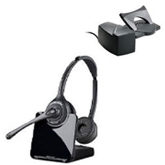 Plantronics 84692-11 CS520 Over-the-Head Binaural Wireless DECT Headset System with HL10 Lifter
