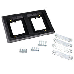 Legrand - Wiremold 827PCC-BLK Two-Gang Nonmetallic Carpet Flange, Black