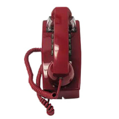 Cortelco 255447-VBA-20MD 2554 Series Single-Line Wall Phone with Single Gong Ringer, Red