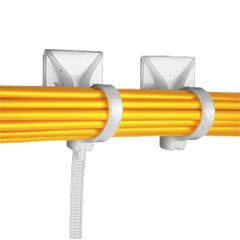 Panduit® PRA2S-A-C Releasable Cable Tie with Adhesive Backed Mount (Package of 100)
