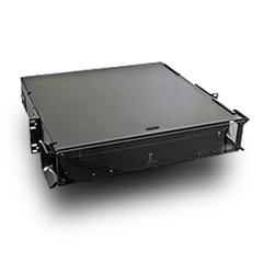 Hubbell FCR2U6SP OptiChannel Fiber Enclosure, Rack Mount, 2U, 6 FSP Panel Capacity