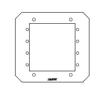 Legrand - Wiremold 8AAP Evolution 8AT Series Poke Through Device Mounting Plate