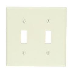 Leviton 78009 2-Gang Toggle Device Switch Wallplate