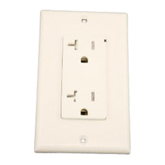 Leviton T5380-W Decora Plus Duplex Receptacle 20 Amp, 125 Volt, NEMA 5-20R