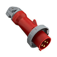 Hubbell HBL520P7W Watertight IEC Pin and Sleeve Plug, 4P5W, 20A 3PH 277/480V
