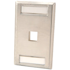 Legrand - Ortronics OR-KSSS1 1 Port Single Gang Stainless Steel Faceplate