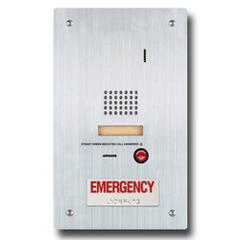 Aiphone IS-SS-RA-R Stainless Steel Flush Mount Audio Door Station with Emergency Call Button
