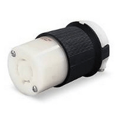 Hubbell HBL2613 Insulgrip® 30 Amp 125V Locking Connector - Industrial Grade (Grounding) L5-30R