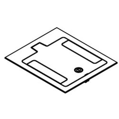 Legrand - Wiremold RFB119BTCAL RFB9 and RFB11 Series Flush Tile or Carpet Cover Assembly, Brushed Aluminum