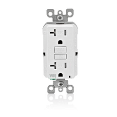 Leviton WT899-W White SmartlockPro® Slim Ground Fault Circuit Interrupter