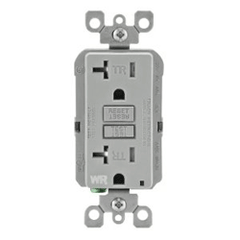 Leviton WT899-GY Gray SmartlockPro® Slim Ground Fault Circuit Interrupter