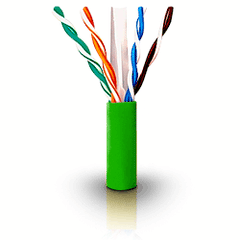 ICC ICCABR6EGN Category 6e Solid Green Cable 600 MHz 1000'