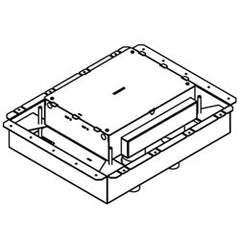 Legrand - Wiremold EFB6S-FC Evolution Series Six-Gang Fire-Classified Floor Box