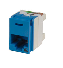 Legrand - Ortronics OR-PJ600-36 Clarity 6 Rear Load Panel Jack, Blue