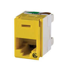 Legrand - Ortronics OR-PJ600-44 Clarity 6 Rear Load Panel Jack, Yellow