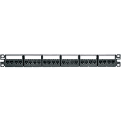 Panduit® CPPKL6G24WBL Mini-Com® TX6 PLUS Modular 24 Port Patch Panel