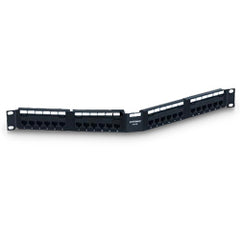 Commscope 760056580 PowerSUM 1100 Category 5E U/UTP Modular Jack Panel 24 port angled