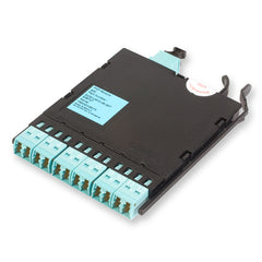 Corning ECM-UM12-05-93T 12 Fiber Pretium EDGE® LC Duplex to MTP® Connector Module, 50 µm multimode (OM3)