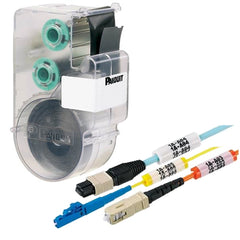 Panduit® S075X075VAC 18–14 AWG Self-Laminating Label Cassettes for PanTher LS8E Hand-Held Thermal Transfer Printer, White