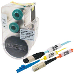 Panduit® S075X125VAC 12–10 AWG Self-Laminating Print On Area 0.75" x 1.25" Label Cassettes for PanTher LS8E Hand-Held Thermal Transfer Printer, White