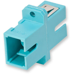 Corning ADP-SC00-CCAFL-CLS Fiber Optic Full-Flange Ceramic Sleeve SC Simplex Adapter, Aqua (Package of 50)