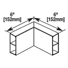 Legrand - Wiremold AL4017 Internal Mitered Elbow with Coupling