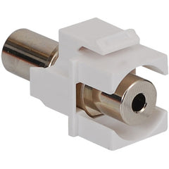 ICC IC107SACWH 3.5mm Female-to-Female Stereo Audio Modular Coupler, White