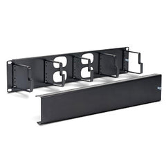 ICC ICCMSCMPK2 2U Metal Interbay Panel, with 5 Rings and Cover