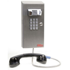 Ceeco SSW-321-F-M-IVC Vandal Resistant Mini Stainless Steel Wall Telephone with Volume Control