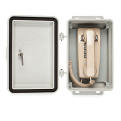 Allen Tel GB84V Non-Metallic Enclosure with Mini Wall Telephone