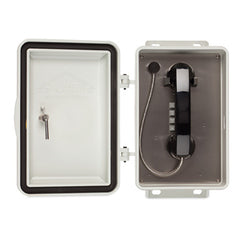 Allen Tel GB82VH Non-Metallic Enclosure with Single Line Pushbutton Tone Dial Phone