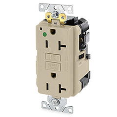 Leviton MN789-HGI Lev-Lok Modular GFCI Duplex Receptacle