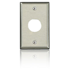Leviton D6710-1S1 DuraPort Single Gang Stainless Steel Industrial Wallplate